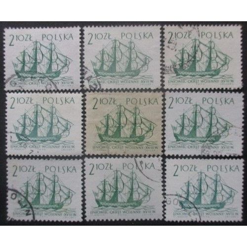 Pologne N°1253 X 8 Oblitéré