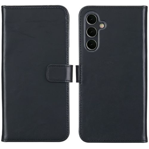 Selencia Étui De Téléphone Portefeuille En Cuir Véritable Samsung Galaxy A16 5g Noir