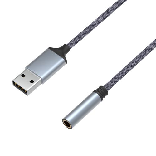 Adaptateur USB Audio vers Jack femelle 3,5mm TRRS connecteur casque compatible PC Windows Mac Tablette PS5 PS4