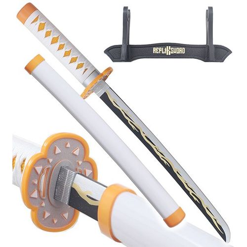 Demon Slayer Mini Katana Zenitsu Agatsuma Epee En Bois Kimetsu No Yaiba Sabre - 45cm