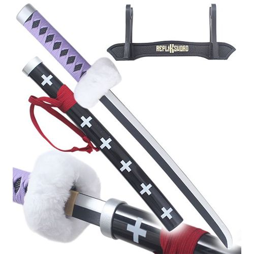 One Piece Mini Katana Trafalgar Law en Bois Epee Sabre Violet - 45cm