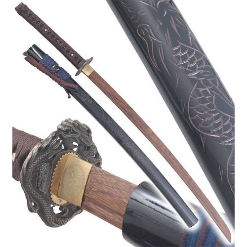 Danzan Katana Dragon Sabre en Bois Epee Entrainement - Lame Bois