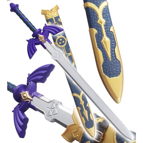 Zelda Epee Mousse Epee Link + Fourreau Master Sword Excalibur Lame Argent