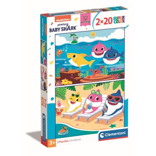 Puzzle Enfant 2x20 Pièces - Baby Shark