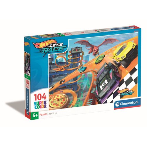 Puzzle Enfant 104 Pièces - Hotwheels