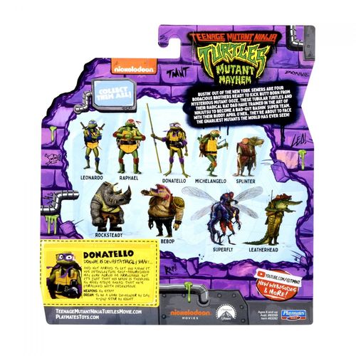 Movie 2023 Tortues Ninja - Figurine Articulée 12 Cm - Donatello
