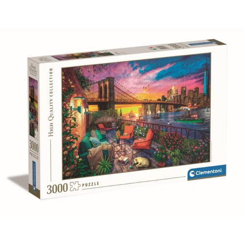 Puzzle Adulte 3000 Pièces - Manhattan Balcony Sunset