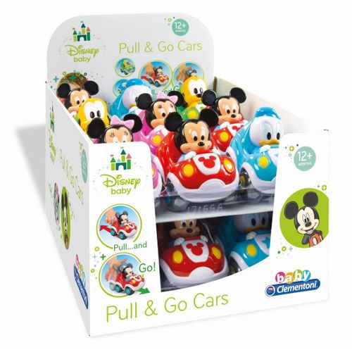 Clementoni Voitures Pull & Go - Disney Baby
