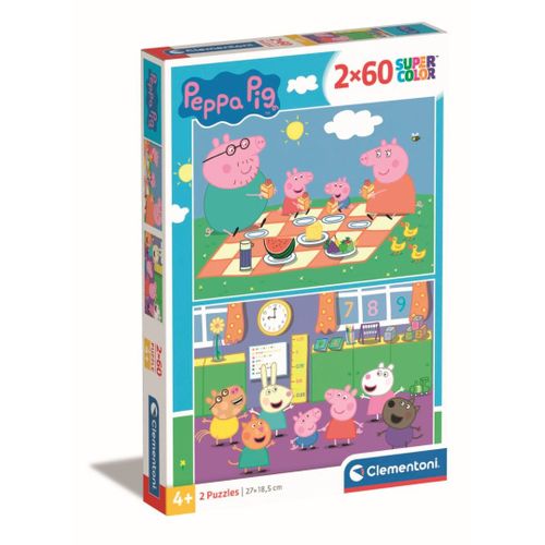 Puzzle Enfant 2x60 Pièces - Peppa Pig