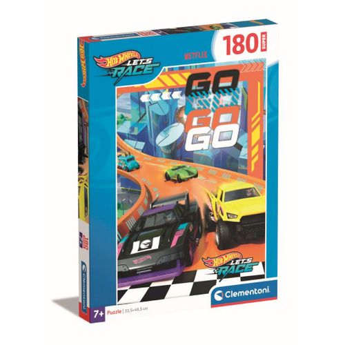 Puzzle Enfant 180 Pièces Super - Hotwheels