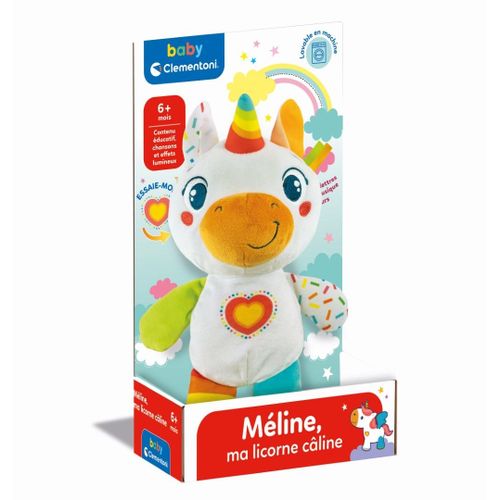 Baby Clementoni Méline, Ma Licorne Câline - Parlant