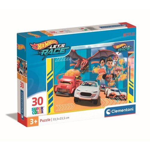 Puzzle Enfant 30 Pièces - Hotwheels