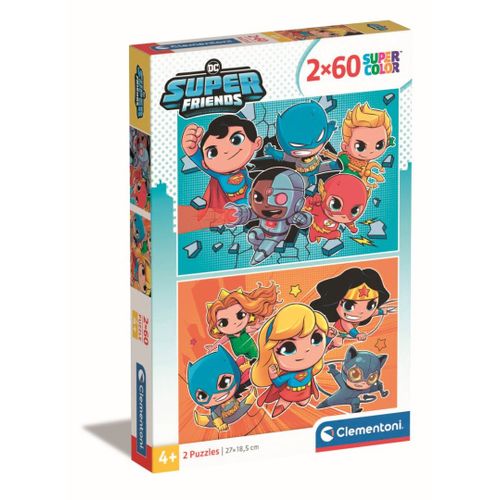 Puzzle Enfant 2x60 Pièces - Dc Comics