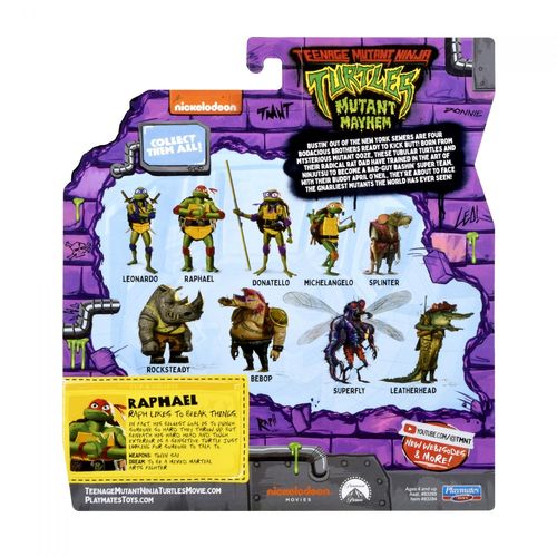 Movie 2023 Tortues Ninja - Figurine Articulée 12 Cm - Raphael