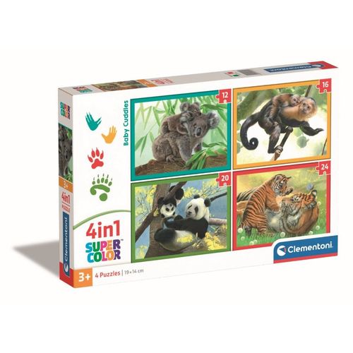Puzzle Enfant Puzzle 4 En 1 - Bébés Animaux