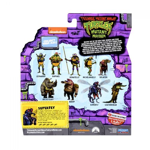 Movie 2023 Tortues Ninja - Figurine Articulée 12 Cm - Baxter Super Fly