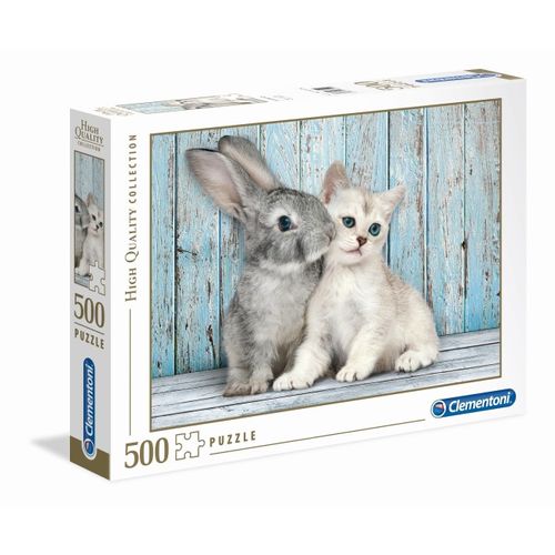 Puzzle Adulte 500 Pièces - Cat & Bunny