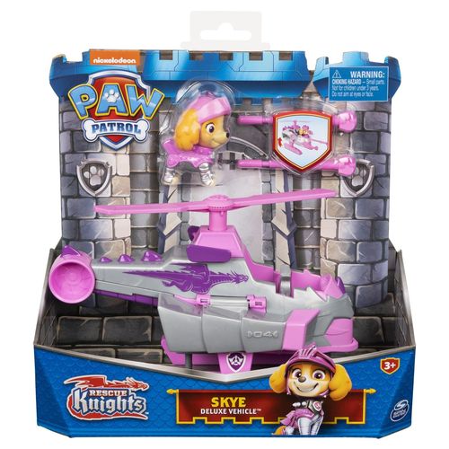 La Pat' Patrouille Vehicule + Figurine Stella Rescue Knights La Pat' Patrouille