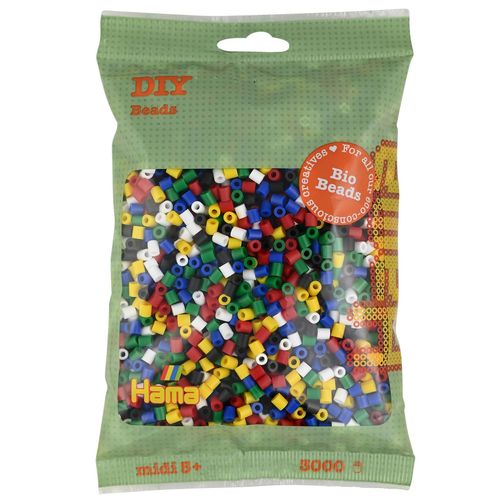 Hama Midi Sachet 3000 Perles Bio Mix 6 Couleurs