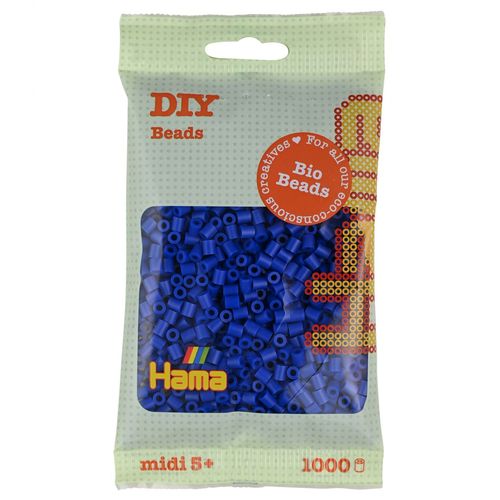 Hama Midi Sachet 1000 Perles Bio Bleu Foncé