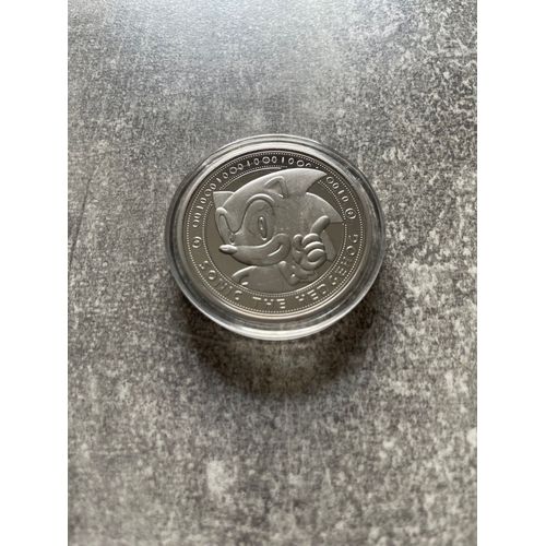 Pièce En Métal, Jeton, Sonic The Hedgehog, , Sonic Le Hérisson Édition Robotnik / Eggman Couleur Argent En Édition Limitée.