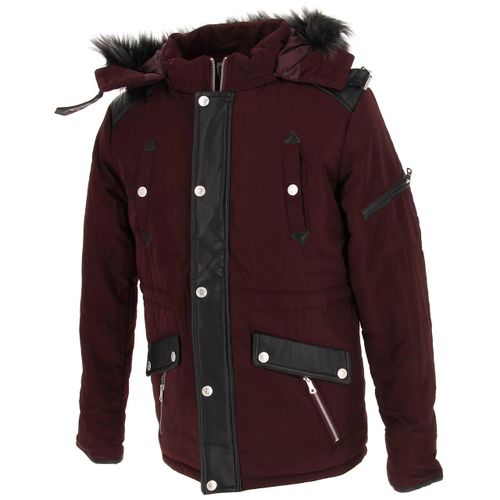 Parkas Vestes Longues Hite Couture Numil Burgundy Jacket Bordeaux