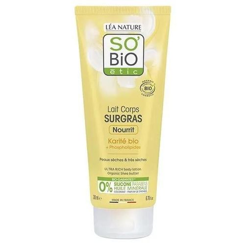 So'bio Étic Lait Corps Surgras Karité Bio 200ml 