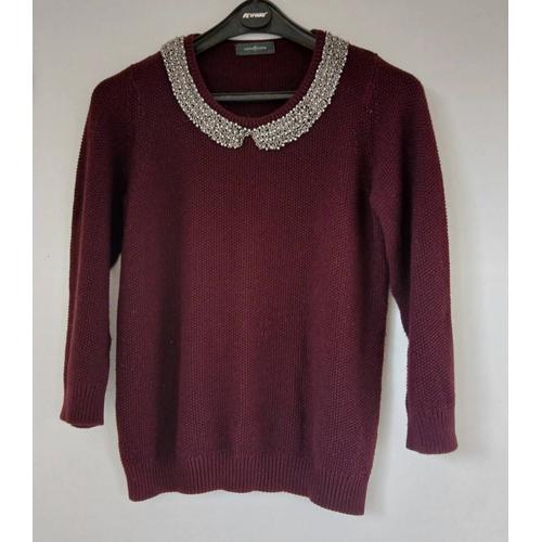 Pull Femme Perle Encolure