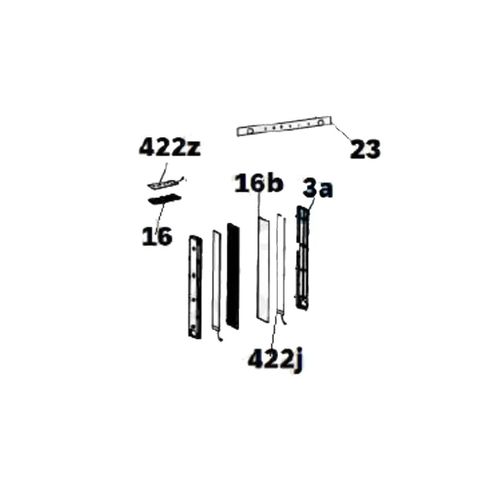 Carte électronique module led ( repère 422J ) Réfrigérateur congélateur (49125001 HAIER)