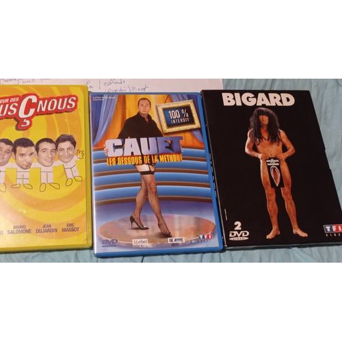 Lot De 3 Dvd Spectacles Humoristiques Bigard, Cauet Et Nous Ç Nous
