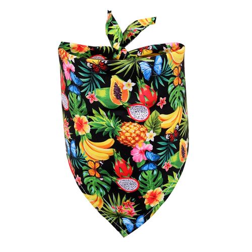 Bandana D'été Pour Petit Chien,Fournitures Pour Animaux De Compagnie,Impression De Fruits,Écharpe,Mini Chiens,Chiots,Bavoirs,Accessoires De Toilettage,1 Pièce - Type 40x28x28cm #G