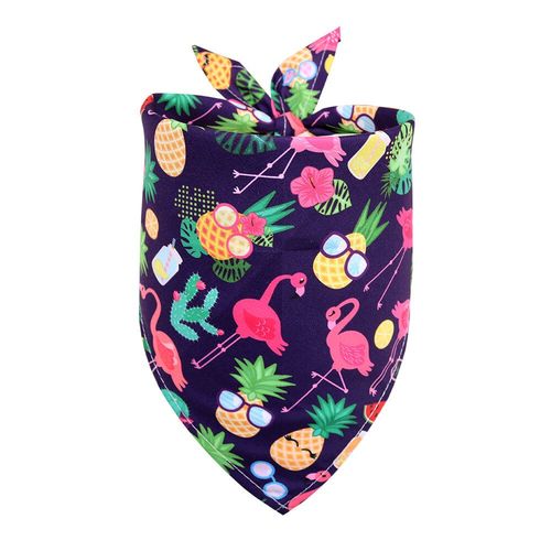 Bandana D'été Pour Petit Chien,Fournitures Pour Animaux De Compagnie,Impression De Fruits,Écharpe,Mini Chiens,Chiots,Bavoirs,Accessoires De Toilettage,1 Pièce - Type 40x28x28cm #B
