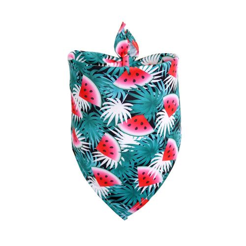 Bandana D'été Pour Petit Chien,Fournitures Pour Animaux De Compagnie,Impression De Fruits,Écharpe,Mini Chiens,Chiots,Bavoirs,Accessoires De Toilettage,1 Pièce - Type Argent-40x28x28cm