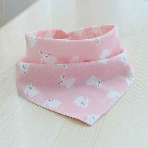 Serviette Bandana En Tissu Durable Pour Animaux De Compagnie,Foulard Doux Pour Chien,Écharpe Mignonne Pour Chiot,Accessoires De Bavoir De Qualité Supérieure,Habillage De Noël - Type Pink Cute Bunny