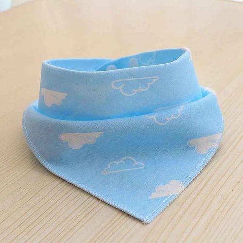 Serviette Bandana En Tissu Durable Pour Animaux De Compagnie,Foulard Doux Pour Chien,Écharpe Mignonne Pour Chiot,Accessoires De Bavoir De Qualité Supérieure,Habillage De Noël - Type Blue Sky Clouds