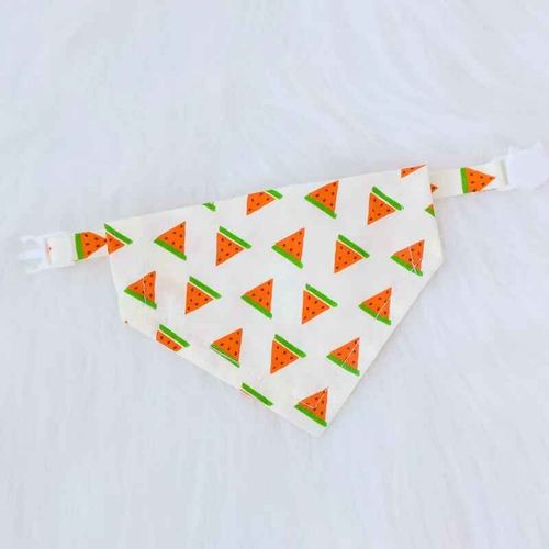 Bandana Triangle Réglable Pour Petit Chien Et Chat,Écharpe Douce Pour Chiot,Accessoires De Toilettage - Type Watermelon-S