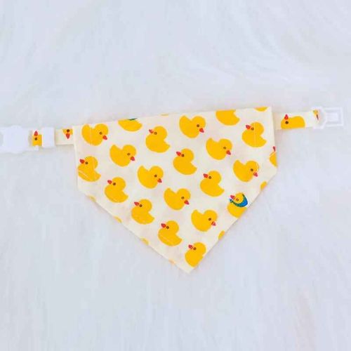 Bandana Triangle Réglable Pour Petit Chien Et Chat,Écharpe Douce Pour Chiot,Accessoires De Toilettage - Type Duck-M