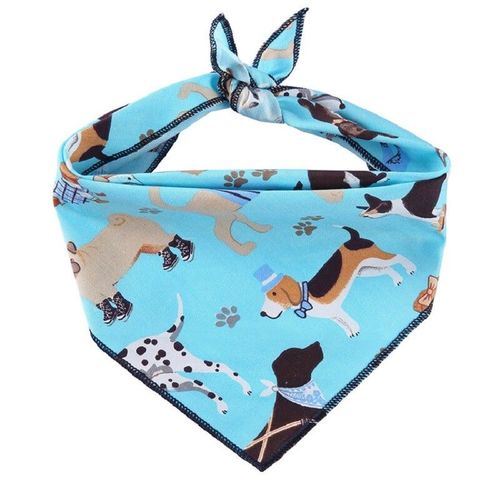 Bandana Triangle Réglable Pour Animaux De Compagnie,Motif Mignon,Chihuahua,Président,Mouchoir,Chiot,Coton Doux,Griffonnage,Serviette De Salive Pour Chien,Fournitures Pour Animaux De - Type S #D