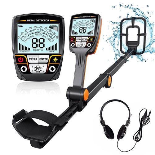 détecteur de métaux professionnel pliable TX-640 avec bobine de recherche étanche pour adultes détecteur d'or de haute précision - Type LCD #D