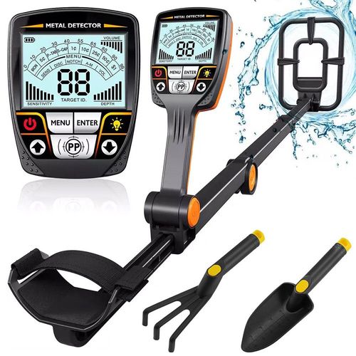 détecteur de métaux professionnel pliable TX-640 avec bobine de recherche étanche pour adultes détecteur d'or de haute précision - Type LCD #B