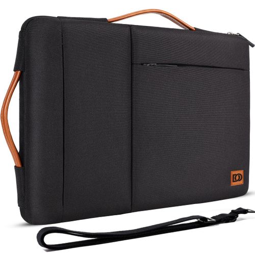 Sac à bandoulière multi-usages pour ordinateur portable 10 ""13"" 14 ""15.6"" 17 ""pouces,sacoche antichoc pour ordinateur portable,noir