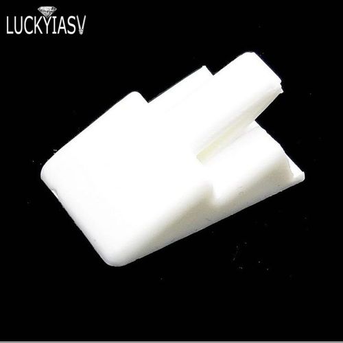 Présentoir De Bague En Plastique Transparent,Support De Bague En Acrylique,Clip De Bijoux,Noir Et Blanc,20 Pièces Par Lot