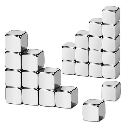 10pcs 5mm Square Cube Magnets Petits aimants en néodyme forts pour réfrigérateur Aimants de bureau