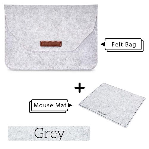 Sacoche pour ordinateur portable en feutre avec souris,étui pour ordinateur portable HuaWei MatePle,Macbook Air 13 Retina 15,11 pouces,12 pouces,13 pouces,15 pouces,cadeau de sous-souris,