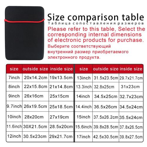 Juste de protection en néoprène pour ordinateur portable,pochette pour tablette,Air Pro,ISub,Apple,7 "",8"",9 "",10"",11 "",1"",12/13 "",3"",14/15