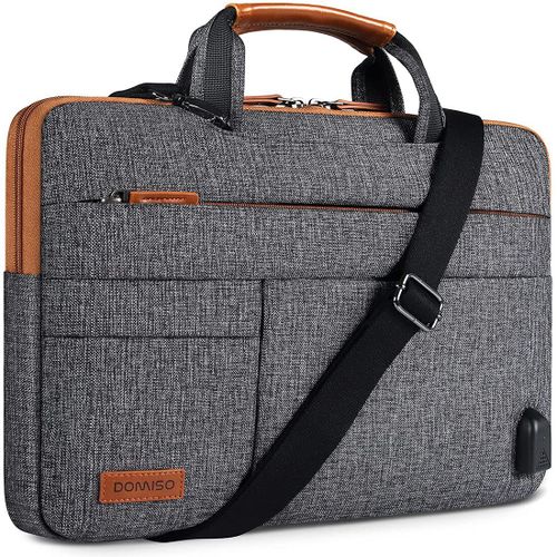 DOMISO-Sacoche multifonctionnelle pour ordinateur portable,sac messager avec port de charge USB,étui pour bombes d'affaires,10 "",13"",14 "",156"",17