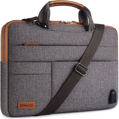 DOMISO-Sacoche multifonctionnelle pour ordinateur portable,sac messager avec port de charge USB,étui pour bombes d'affaires,10 "",13"",14 "",156"",17