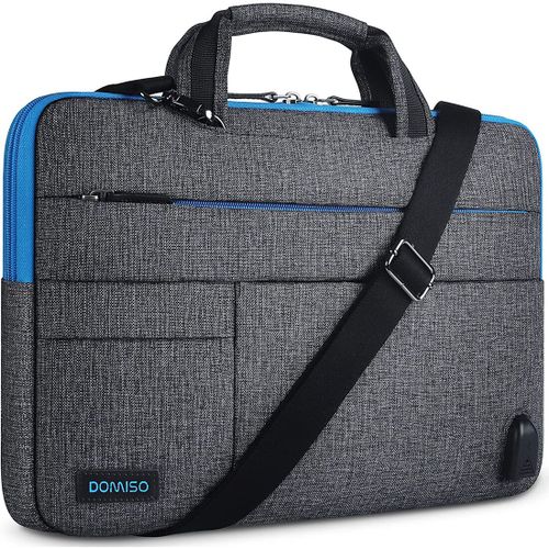 DOMISO-Sacoche multifonctionnelle pour ordinateur portable,sac messager avec port de charge USB,étui pour bombes d'affaires,10 "",13"",14 "",156"",17