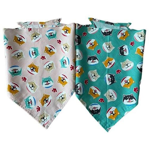 Bandana Réglable En Coton Pour Chien,20 Couleurs,Chiot,Animal De Compagnie,Collier,À La Mode,Cc1,Vente En,20 Pièces/Lot - Type 28x28x42cm #I