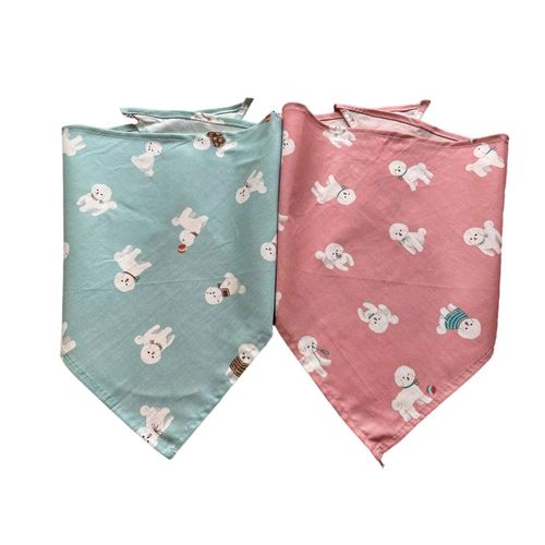 Bandana Réglable En Coton Pour Chien,20 Couleurs,Chiot,Animal De Compagnie,Collier,À La Mode,Cc1,Vente En,20 Pièces/Lot - Type 28x28x42cm #G